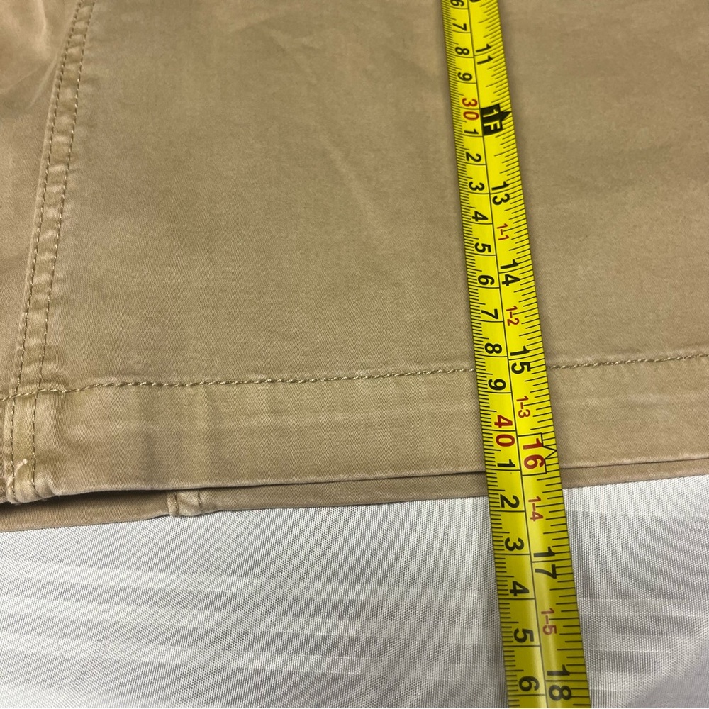 Liverpool Khaki/Tan Mini Skirt with Front Patch Pockets - Picture 11 of 11
